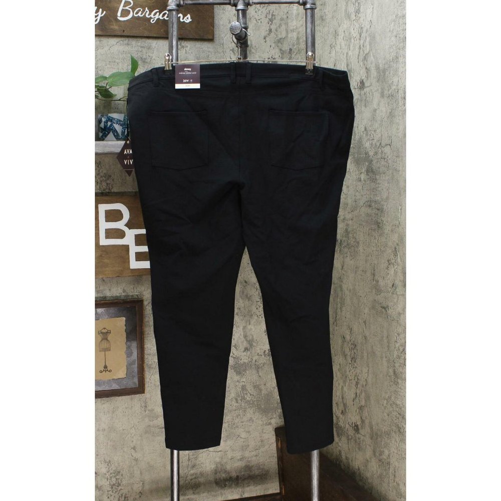 NWT Ava & Viv Pockets Ponte Skinny Pants 20W Black - Picture 4 of 6